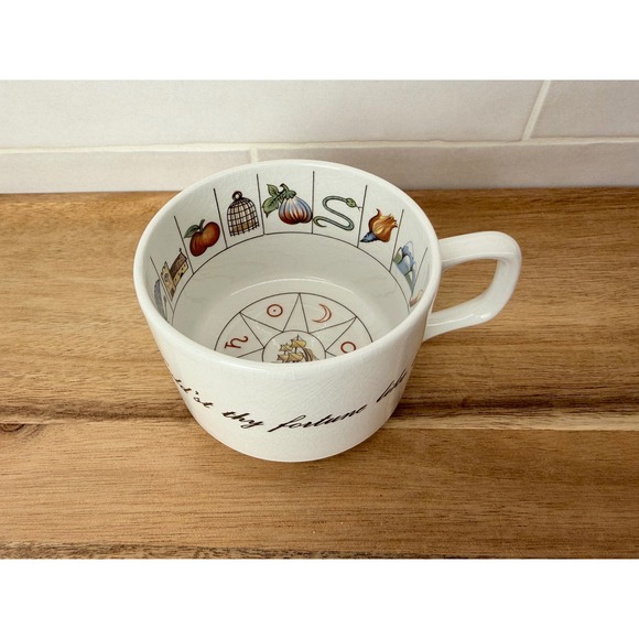 Jon Anton Other - Jon Anton Taltos Fortune Telling Teacup Ironstone White Vintage Mystical Symbols